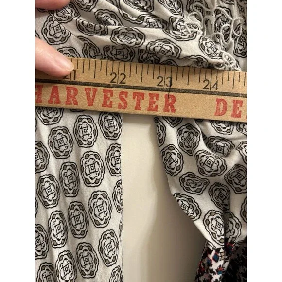 Umgee USA Women’s Tunic Dress Embroidered Boho Hi Low Medallion Gathered Hem Med - Picture 6 of 8